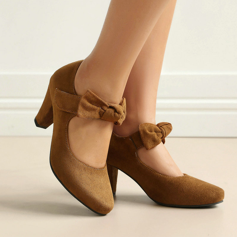 Women'S Xti Shoes - 여성 빈티지 보우 메리제인 슈즈 인조