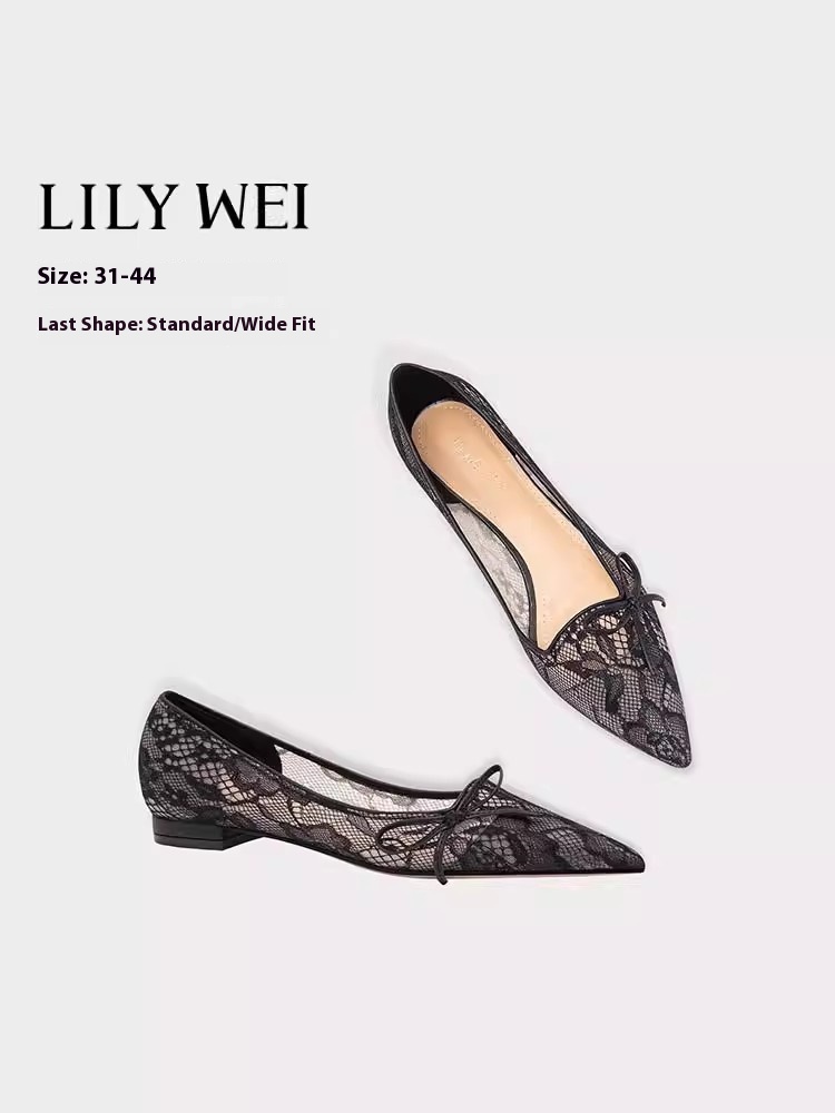 Wide Fit Heels - 플랫 스틸레토 힐 봄 여름 신상