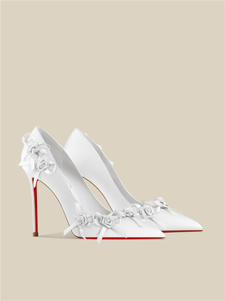Women'S Shoes Red Bottoms - 봄 신상 뾰족코 얕은 입구 화이트