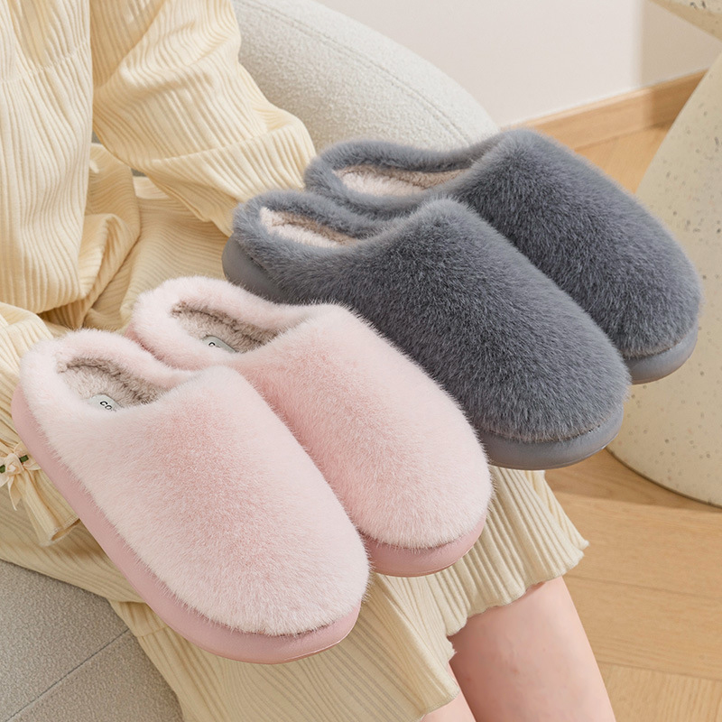 Women'S Shoes For Fall - 2026 겨울 푹신한 플러시 슬리퍼 여성용