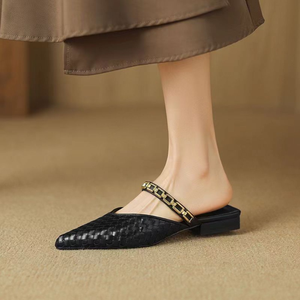 Women'S Shoes Clogs - 2026 뉴 레트로 포인티드 토 슬립온