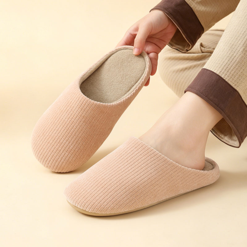 Women'S Shoes For Fall - 여성용 겨울용 단색 실내 슬리퍼, 부드럽고