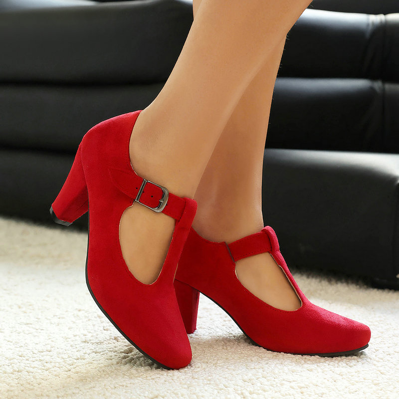 Women'S Xti Shoes - T-스트랩 메리 제인 슈즈 여성용 인조
