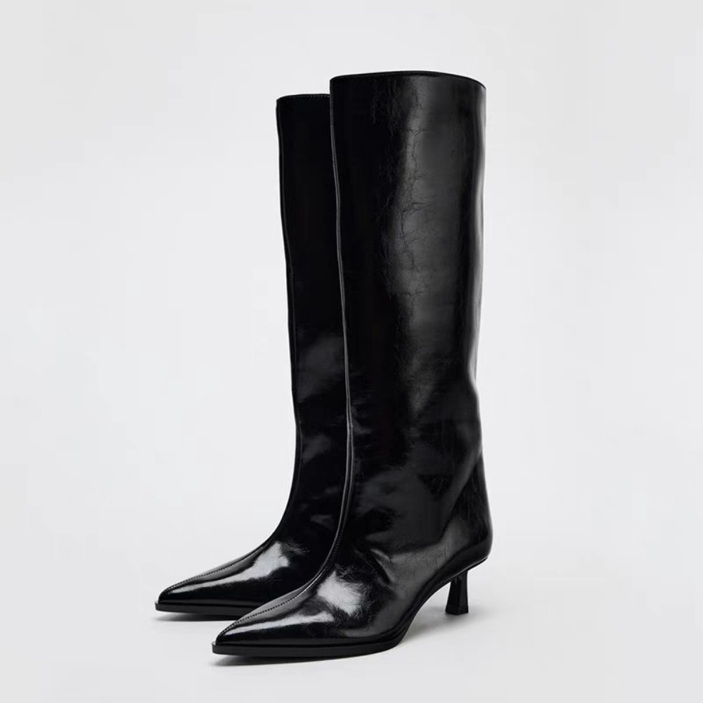 Wide Fit Heels - 2026 와이드 부츠 튜브 포인티드 토
