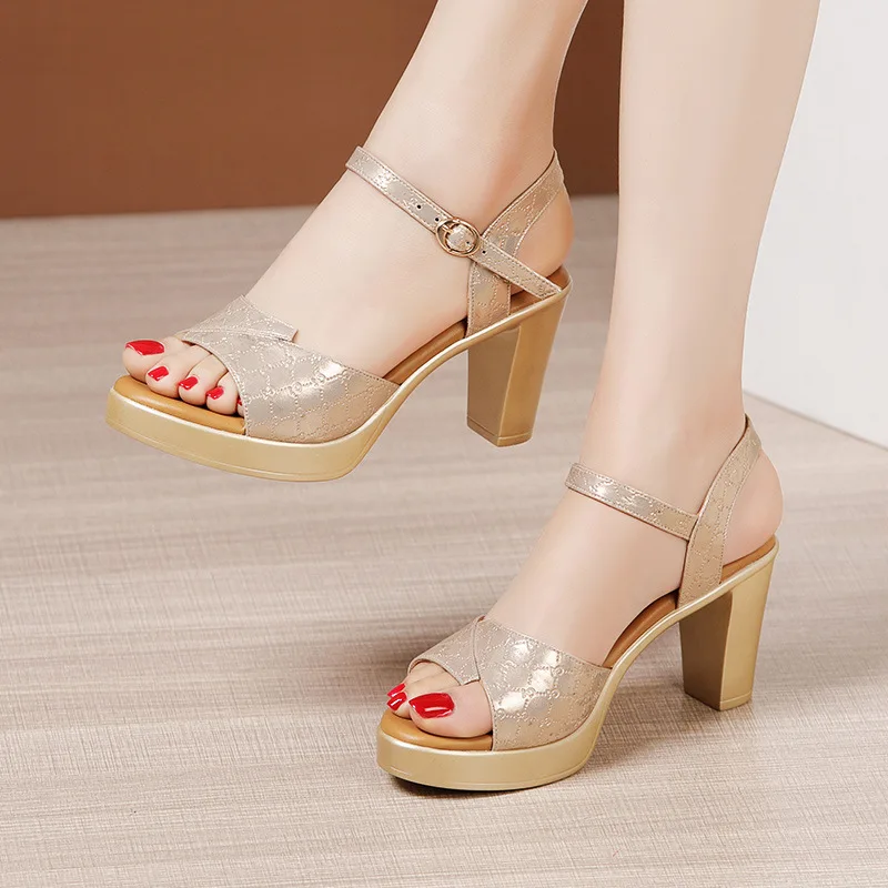 Wide Fit Heels - 8cm 작은 사이즈 32-43 우아한 새롭고