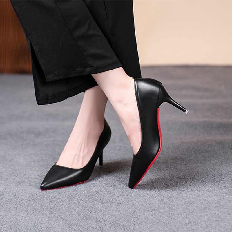 섹시한 패션 레드 단독 여성 펌프 매트 가죽 스틸레토  - Women'S Shoes Red Bottoms 리뷰 및 가격