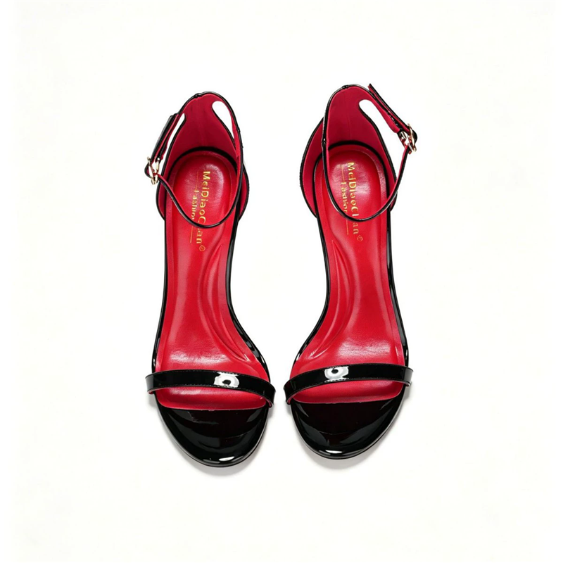 여름 신상 라운드 토 레이커드 가죽 스트랩 섹시 오픈토 - Women'S Shoes Red Bottoms 리뷰 및 가격