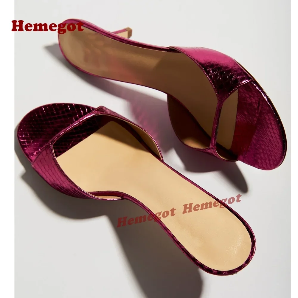 보라색 광택 스틸레토 힐 슬리퍼 오픈 토 원 스트랩 여 - Women'S Shoes Crocs 리뷰 및 가격