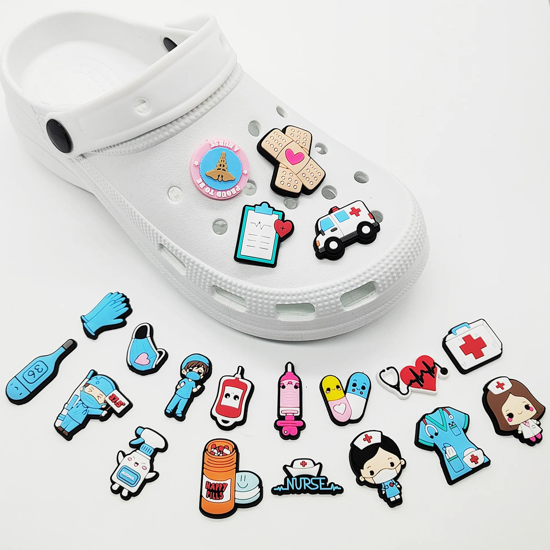 크록스 액세서리용 PVC 신발 참, 의료 병원 배지,  - Women'S Shoes Crocs 리뷰 및 가격