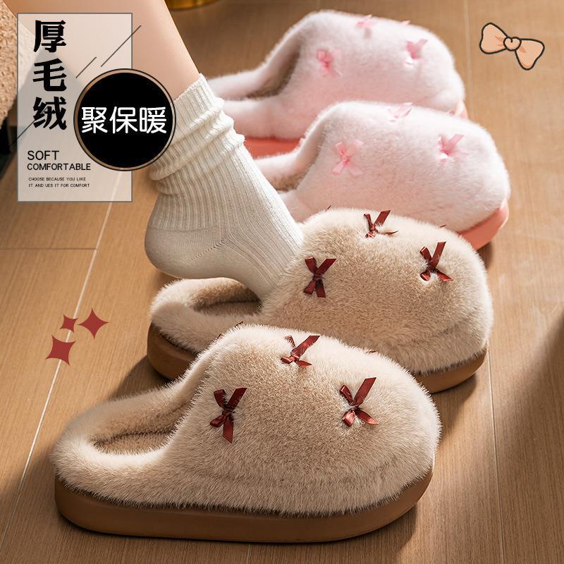 2026년 신상 여성용 면 소재 실내 슬리퍼, 두꺼운  - Women'S Shoes For Fall 리뷰 및 가격