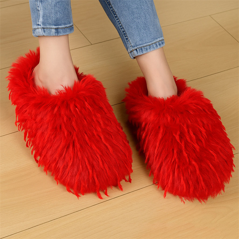 겨울 여성용 슬리퍼 푹신한 인조 털 슬리퍼 야외용 따뜻 - Women'S Shoes Clogs 리뷰 및 가격