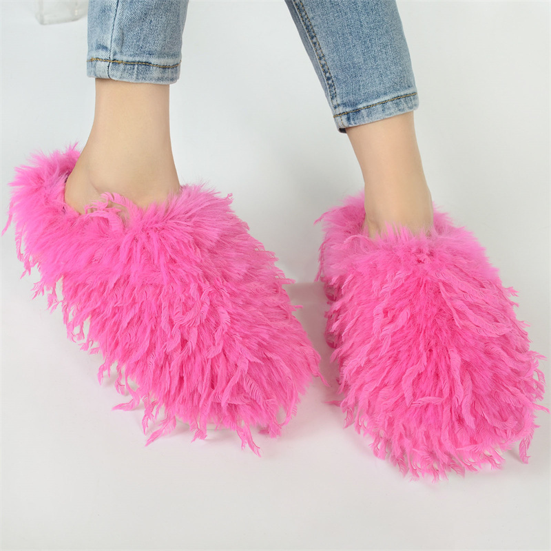 겨울 여성용 슬리퍼 푹신한 인조 털 슬리퍼 야외용 따뜻 - Women'S Shoes Clogs 리뷰 및 가격
