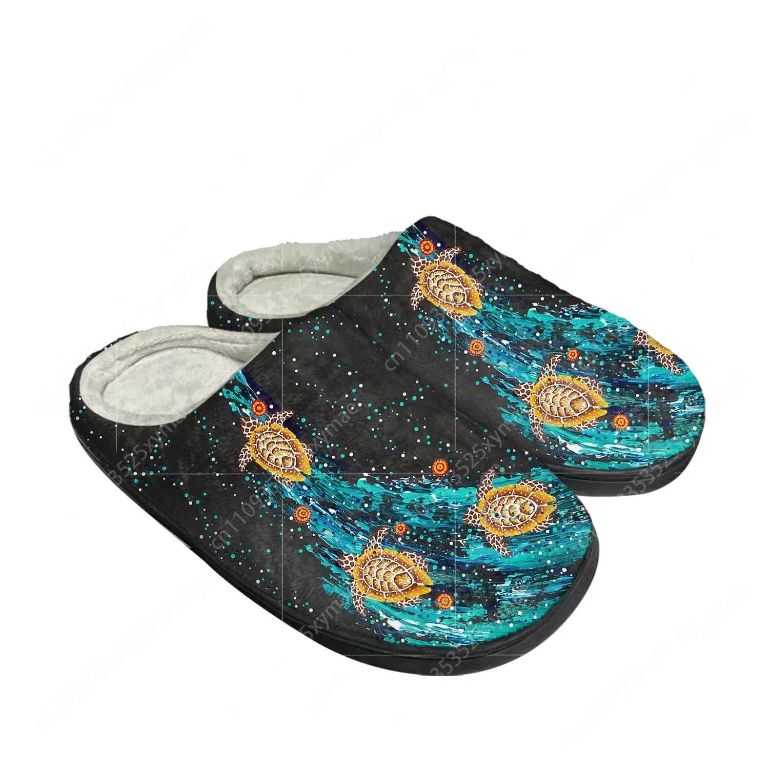 호주 원주민 거북이 원주민 예술 디자인 홈 코튼 슬리퍼 - Women Shoes In Australia 리뷰 및 가격