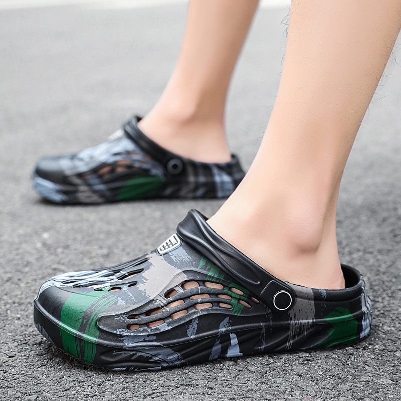 남성용 여름 카모플라주 그래피티 샌들 가든 클로그 신발 - Women'S Shoes Crocs 리뷰 및 가격