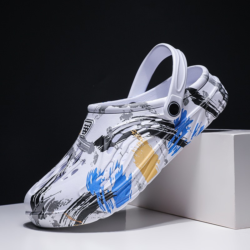 남성용 여름 카모플라주 그래피티 샌들 가든 클로그 신발 - Women'S Shoes Crocs 리뷰 및 가격