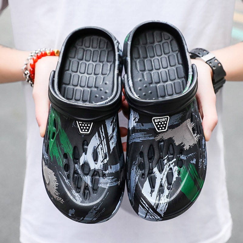 남성용 여름 카모플라주 그래피티 샌들 가든 클로그 신발 - Women'S Shoes Crocs 리뷰 및 가격
