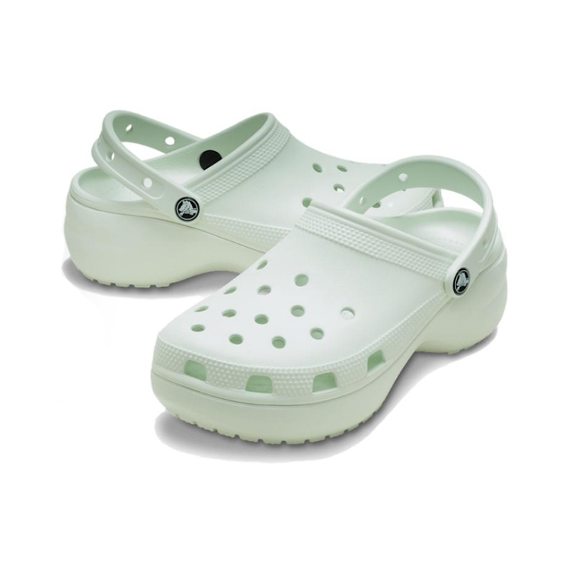 크록스 클래식 플랫폼 클로그 여성용 라이트 그린 클로그 - Women'S Shoes Crocs 리뷰 및 가격