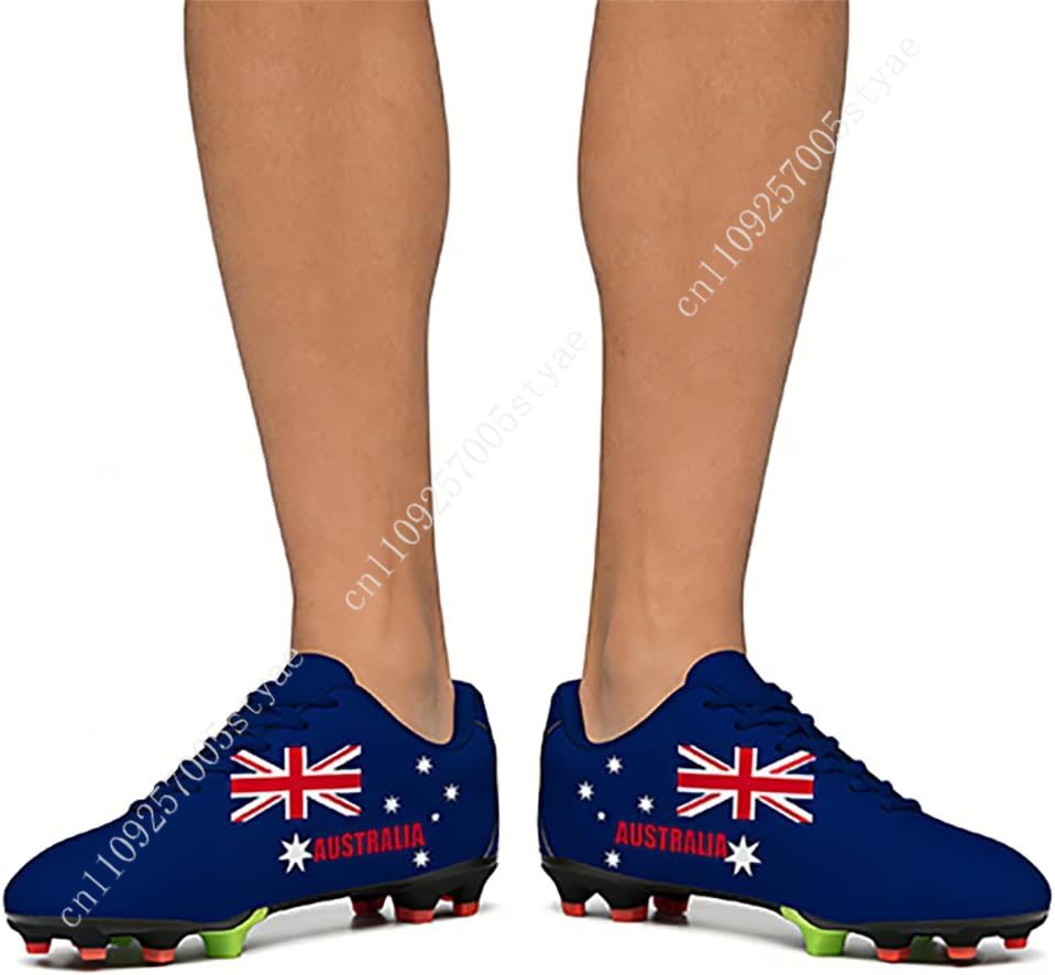호주 국기 축구 신발 남성 여성 축구화 PU 스니커즈  - Women Shoes In Australia 리뷰 및 가격