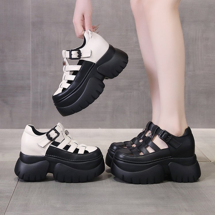 샌들 여름 신상품 두꺼운 바닥 스폰지 케이크 바닥 미끄 - Women'S Shoes Red Bottoms 리뷰 및 가격