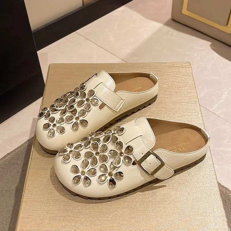 여성용 플로럴 라인스톤 버클 스트랩 클로즈드 토 슬립온 - Women'S Shoes Clogs 리뷰 및 가격