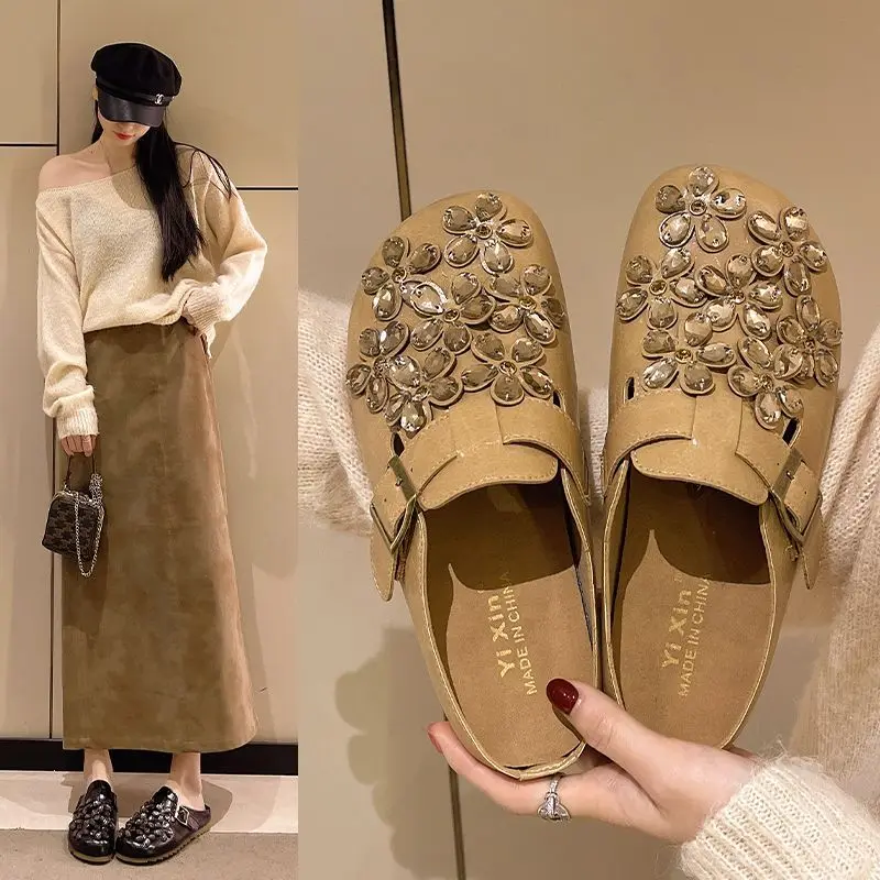여성용 플로럴 라인스톤 버클 스트랩 클로즈드 토 슬립온 - Women'S Shoes Clogs 리뷰 및 가격