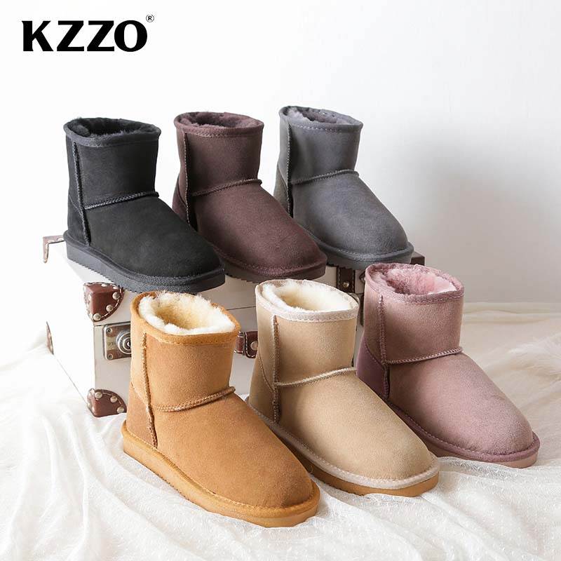 KZZO 호주 클래식 양모 스노우 부츠 여성 천연 양모 - Women Shoes In Australia 리뷰 및 가격