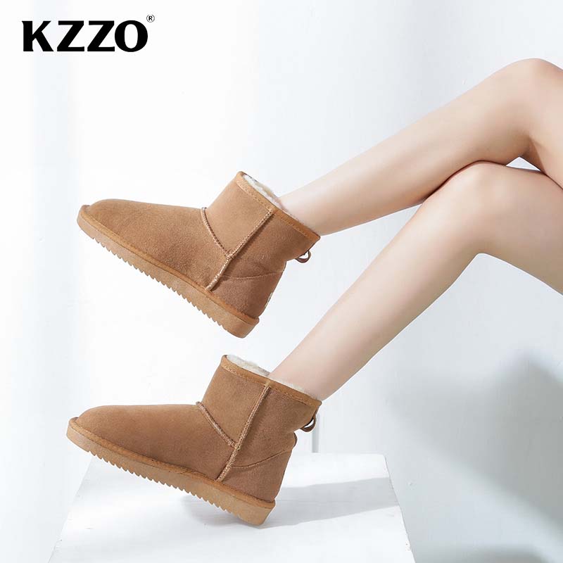 KZZO 호주 클래식 양모 스노우 부츠 여성 천연 양모 - Women Shoes In Australia 리뷰 및 가격