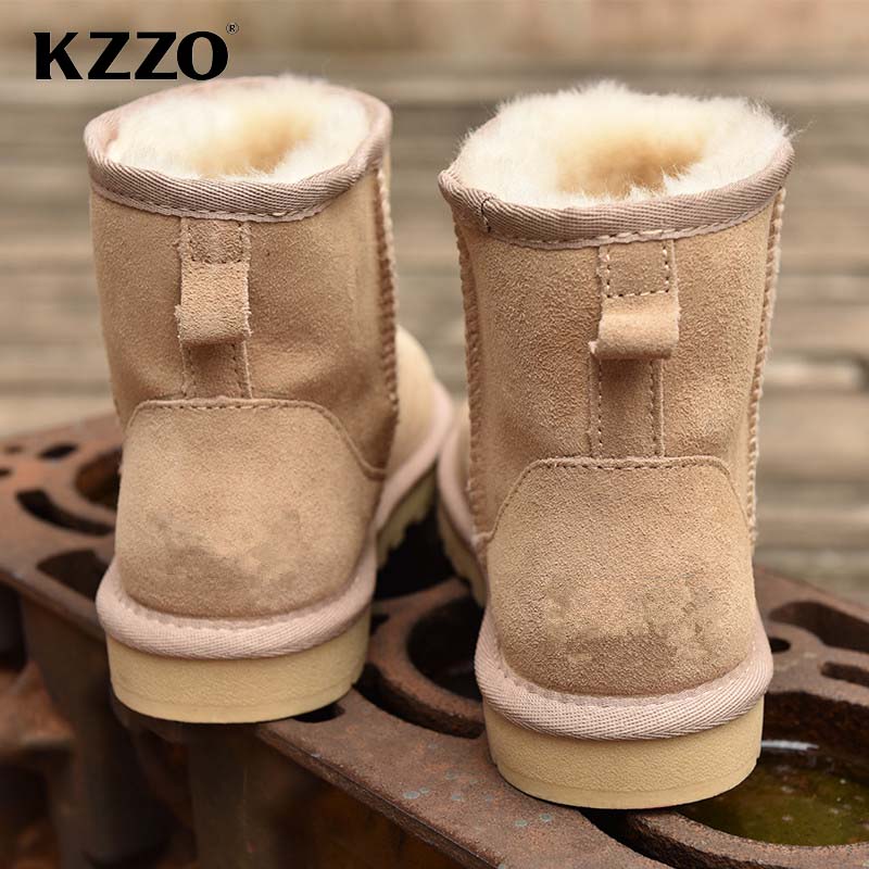 KZZO 호주 클래식 양모 스노우 부츠 여성 천연 양모 - Women Shoes In Australia 리뷰 및 가격