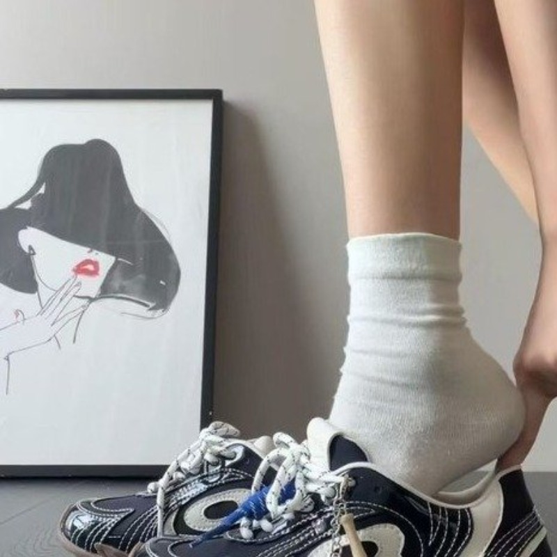 빈티지 여성용 디컨스트럭티드 스니커즈 브라운-그린 대비 - Women Shoes Brown Colour 리뷰 및 가격