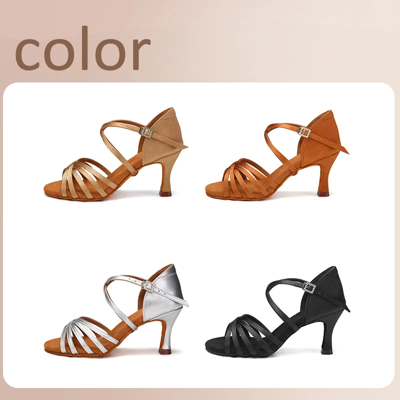 핫 세일 라틴 댄스화 여성용 라틴 댄스화 블랙/브라운  - Women Shoes Brown Colour 리뷰 및 가격