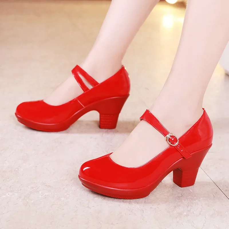 스몰 사이즈 32-43 미디엄 블록 힐 메리제인 플랫폼 - Women'S Shoes Red Bottoms 리뷰 및 가격