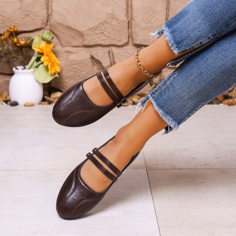 여성용 단색 플랫 슈즈, 세련된 소프트 솔 일체형 슬립 - Women'S Shoes Clogs 리뷰 및 가격