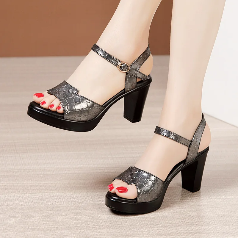 8cm 작은 사이즈 32-43 우아한 새롭고 두꺼운 굽 - Wide Fit Heels 리뷰 및 가격