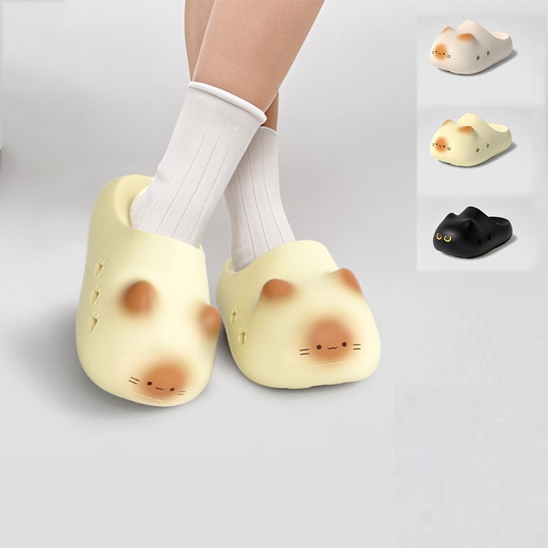 여성용 새로운 창의적인 검은색 고양이 슬리퍼, 여름용  - Women'S Shoes Clogs 리뷰 및 가격